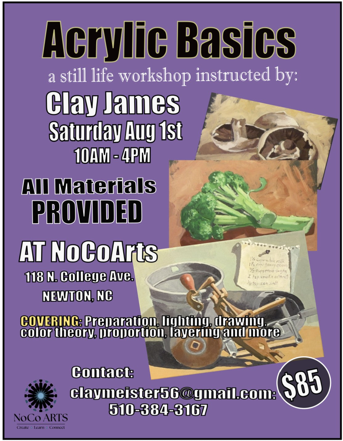 Intro to Acrylic Still Life Painting