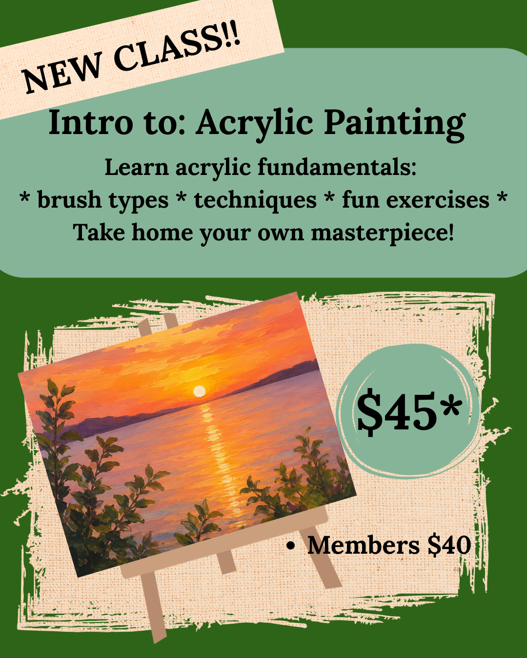 Intro to: Acrylic Painting