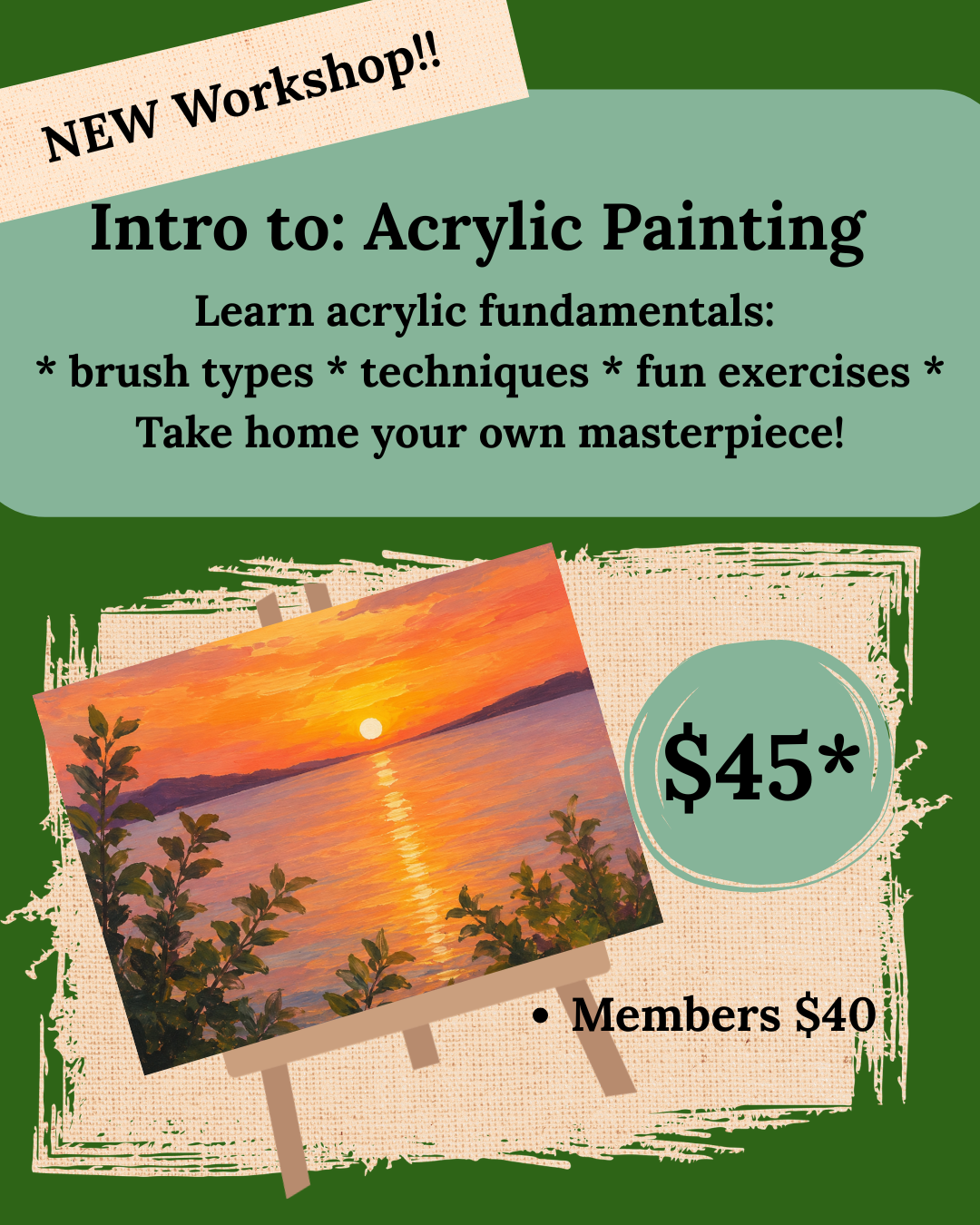Intro to: Acrylic Painting
