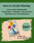 Intro to Acrylic Painting: August