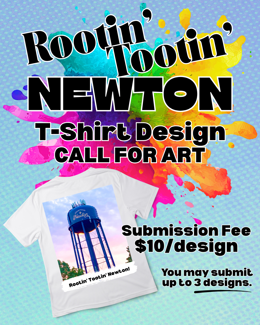 'Rootin' Tootin' Newton' T-Shirt Design Submission Fee