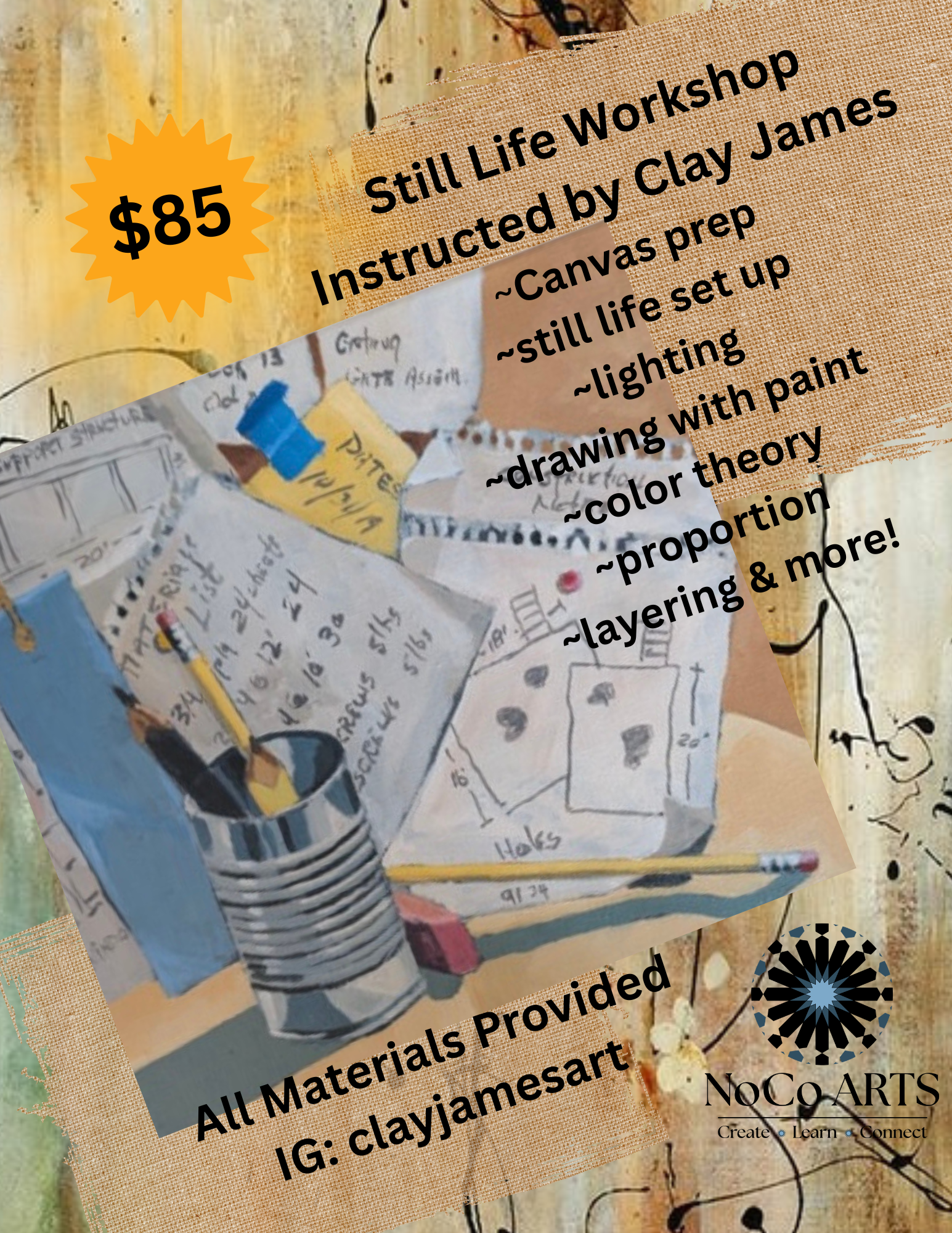 Intro to Acrylic Still Life Painting