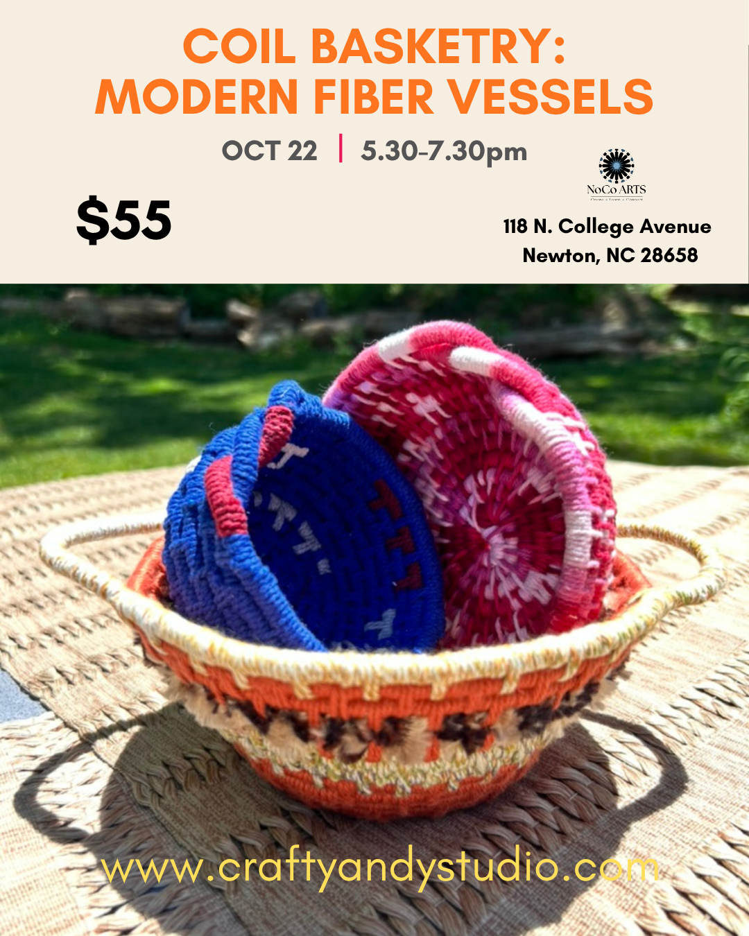 Coil Basketry: Modern Fiber Vessels Workshop