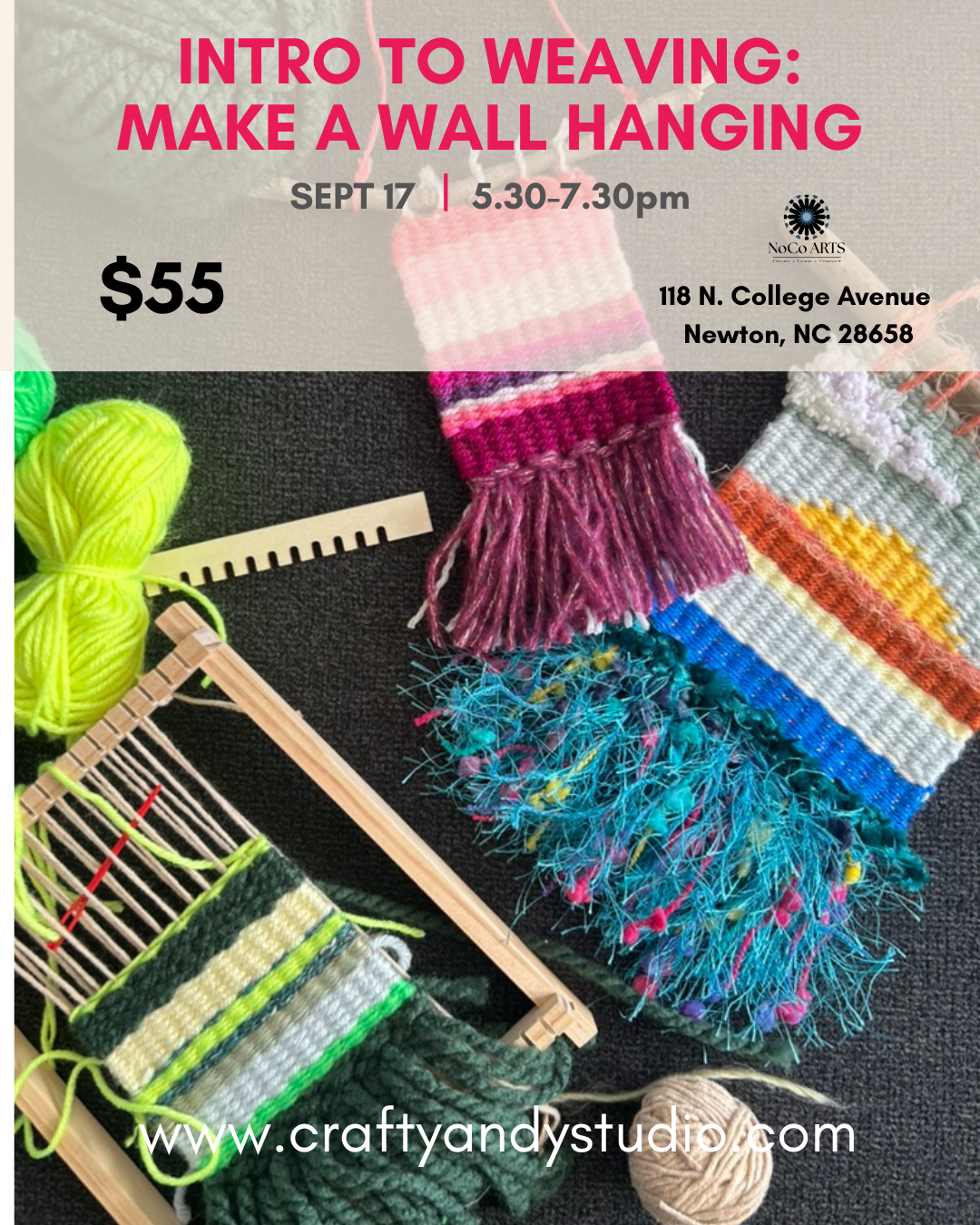 Intro to Weaving:  Make a Wall Hanging Workshop