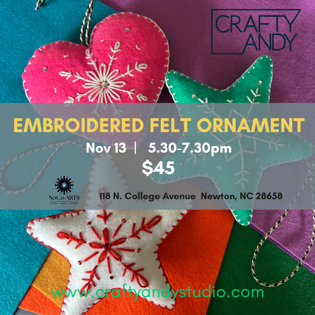 wt13.Make an Embroidered Ornament | November 13 - Image 1