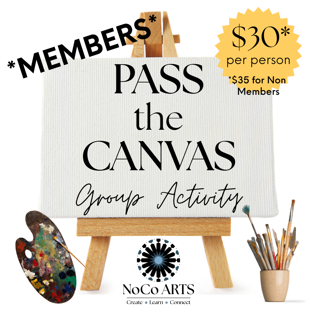 wwm07m. Pass the Canvas Collaborative Art Activity | MARCH 7 *MEMBERS* - Image 1